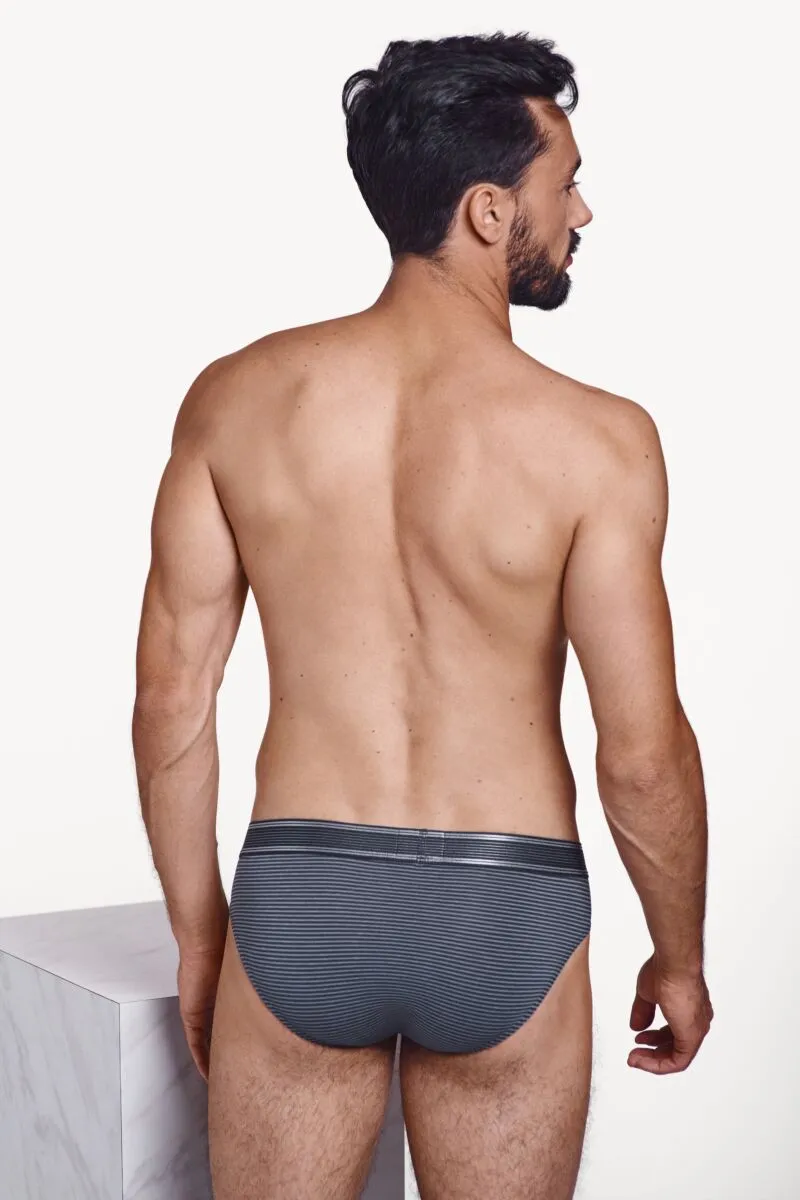 032016 ZEUS Mens Briefs - Graphite Gray