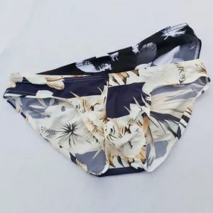 2 Mens Sexy Briefs Printed Ultra-thin Underpants Man Cueca Masculina U Pouch Male Panties Mens briefs Gay Underwear Ropa HT018