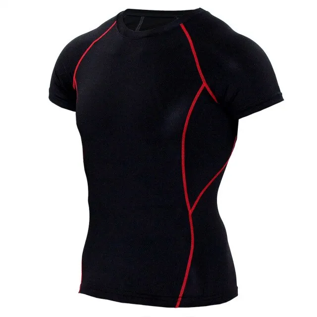 2019 New Compression Tracksuit Fitness Tight Sportswear Running Set T-shirt Leggings Men's Sportswear Demix Gym Sport Suit
