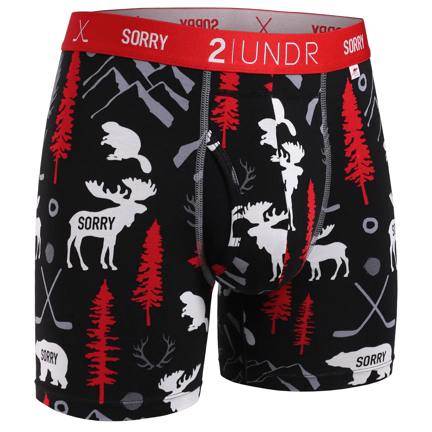 2UNDR Mens Swing Shift Boxer Brief Prints