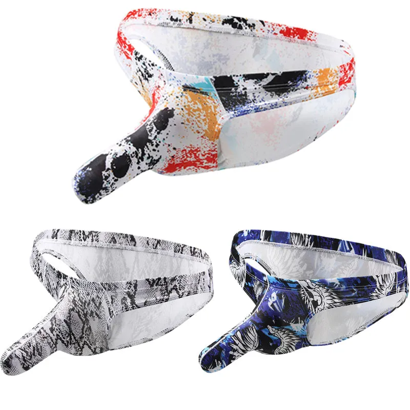 3 Pack Men's Printed Elephant Nose Sexy Underwear