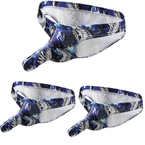 3 Pack Men's Printed Elephant Nose Sexy Underwear