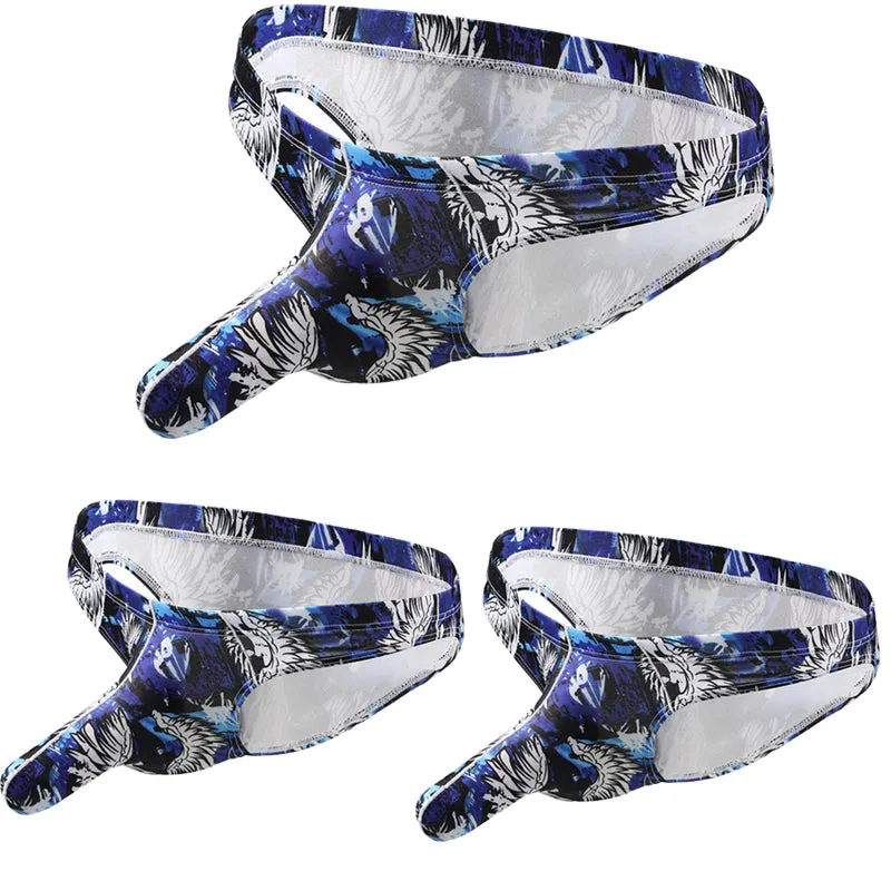 3 Pack Men's Printed Elephant Nose Sexy Underwear