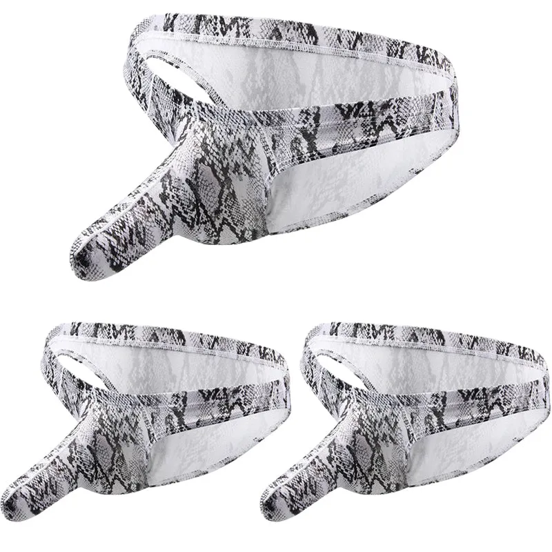 3 Pack Men's Printed Elephant Nose Sexy Underwear