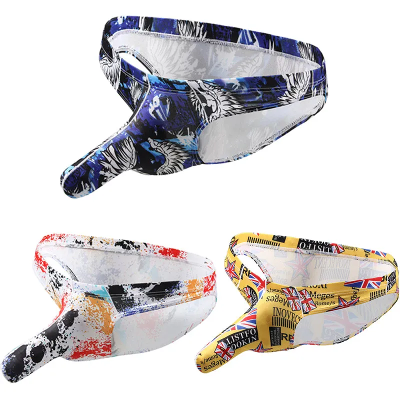 3 Pack Men's Printed Elephant Nose Sexy Underwear