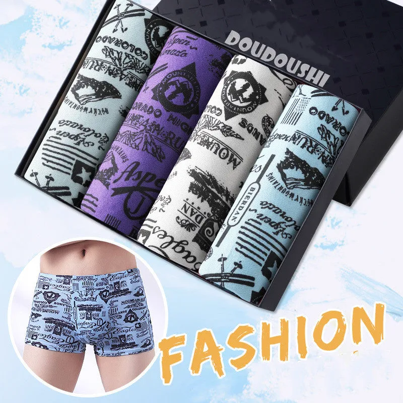 4 Pack Comfortable Breathable Boxer Shorts For Men
