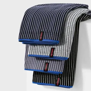 4-pack White Stripe Cotton Boxer Underwear