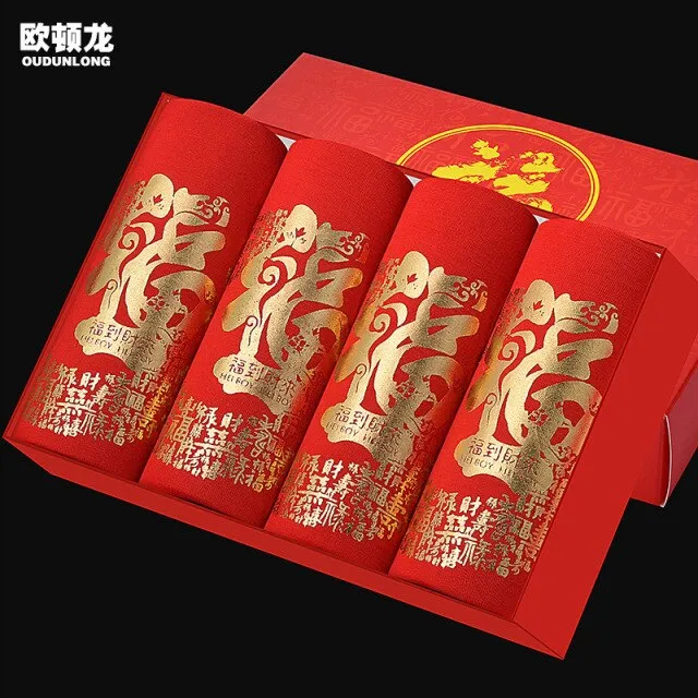 4pcs/lot Male Panties Men's Underwear Boxers Breathable Man Boxer Printed Underpants Comfortable Brand Shorts Herenonderbroek