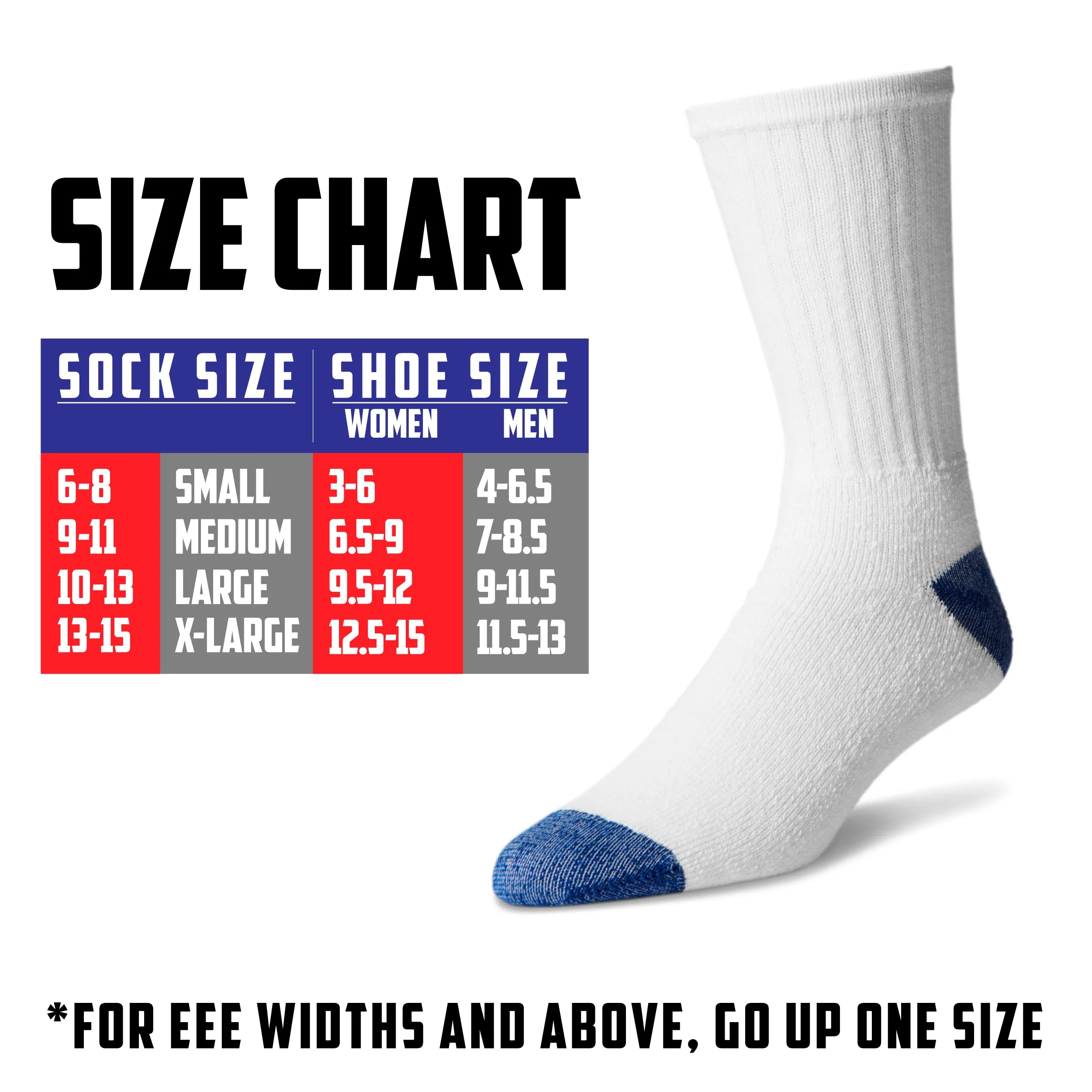 9-11 Crew Socks Assort Colors