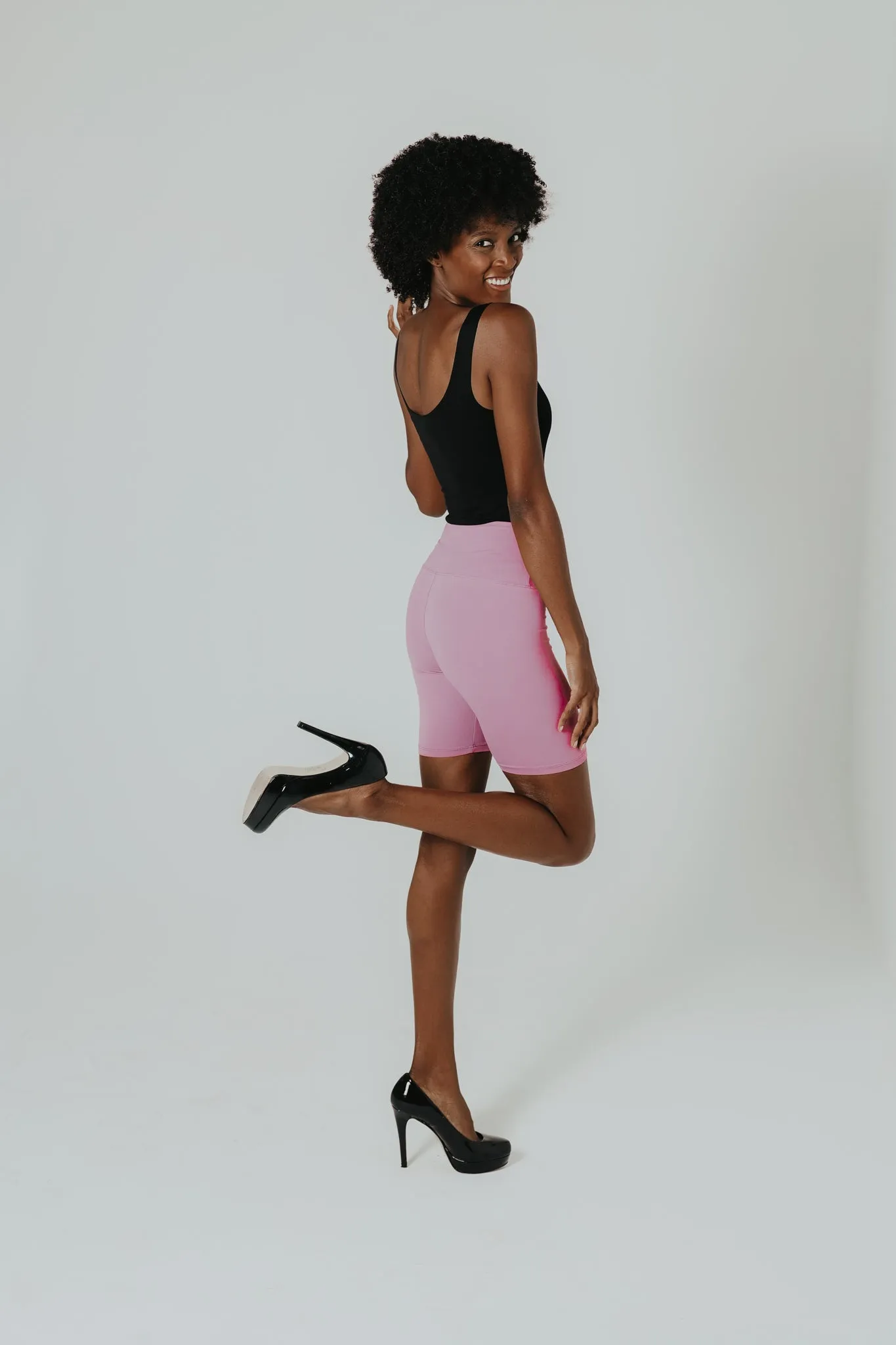 Ann Biker Short- Thistle