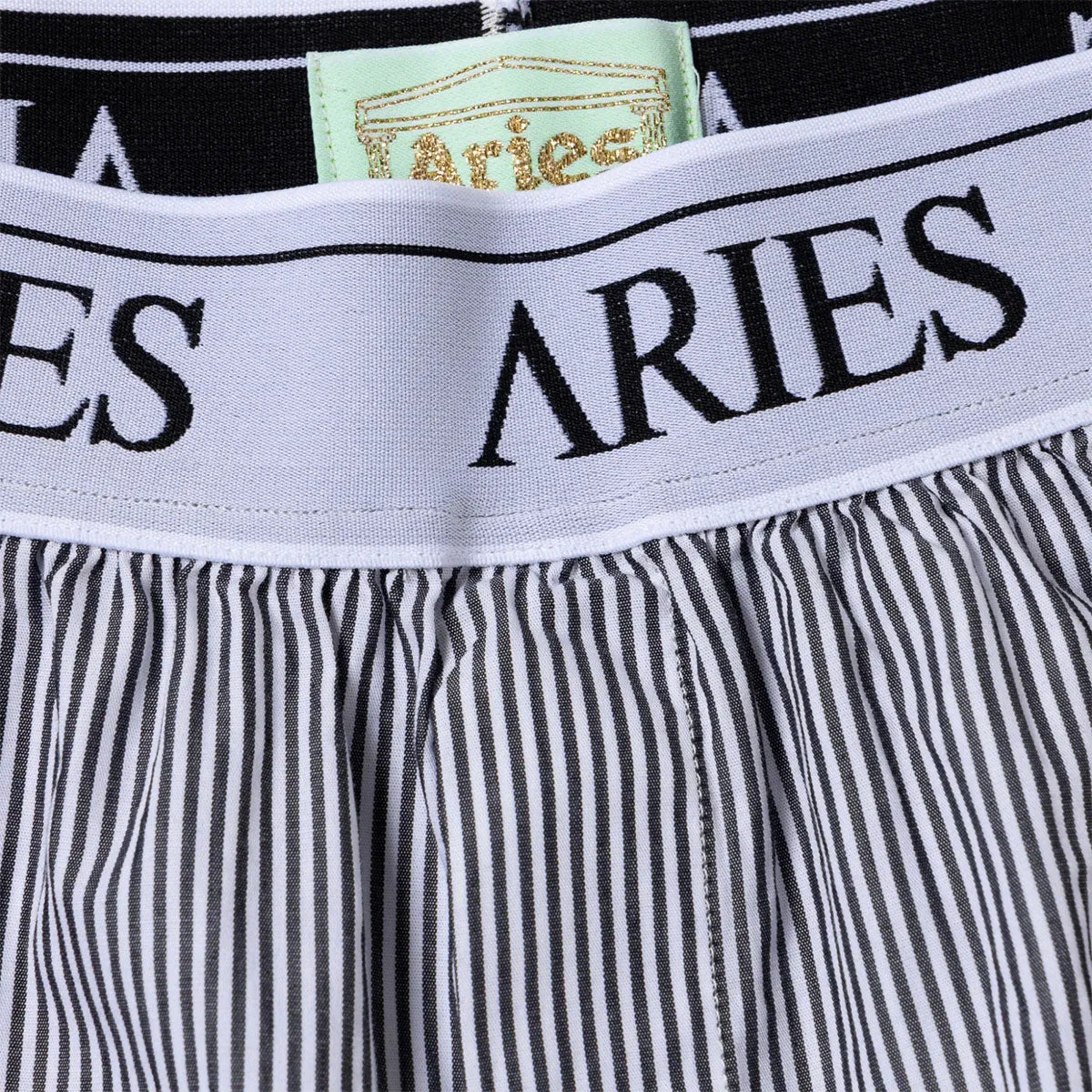 Aries Temple Boxer Shorts Black