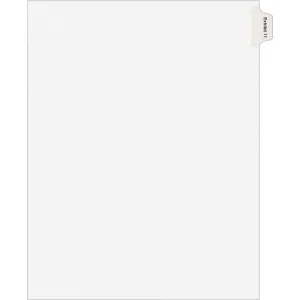 Avery® Individual Legal Dividers Allstate(R) Style, Letter Size, Side Tab EXHIBIT 11 (82143)