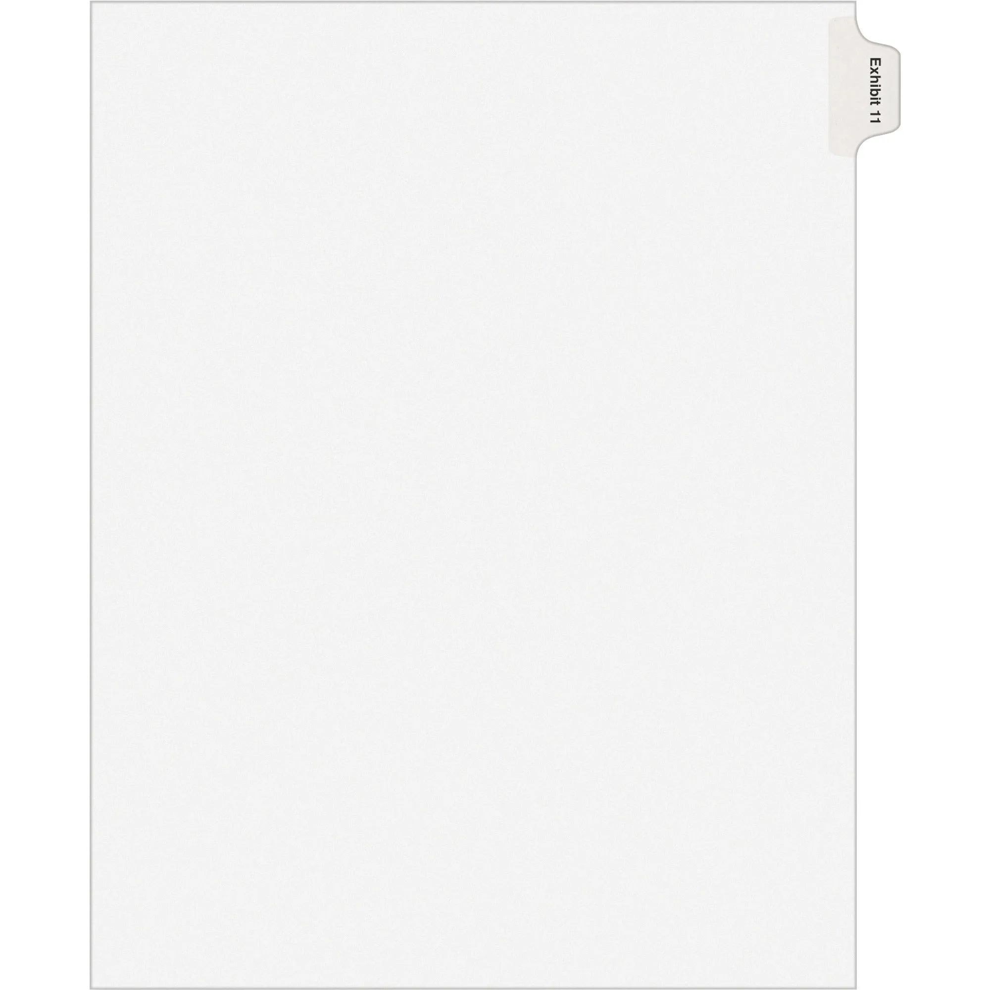Avery® Individual Legal Dividers Allstate(R) Style, Letter Size, Side Tab EXHIBIT 11 (82143)