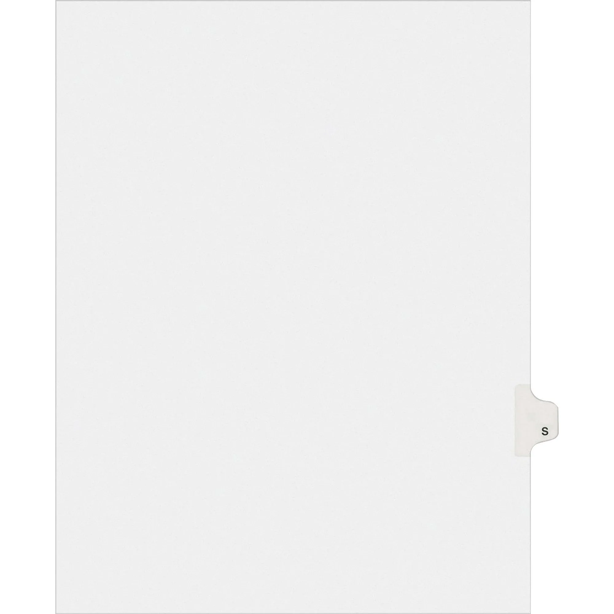 Avery® Individual Legal Dividers Allstate(R) Style, Letter Size, Side Tab S (82181)