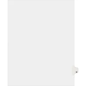 Avery® Individual Legal Dividers Allstate(R) Style, Letter Size, Side Tab W (82185)