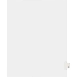 Avery® Individual Legal Dividers Allstate(R) Style, Letter Size, Side Tab X (82186)