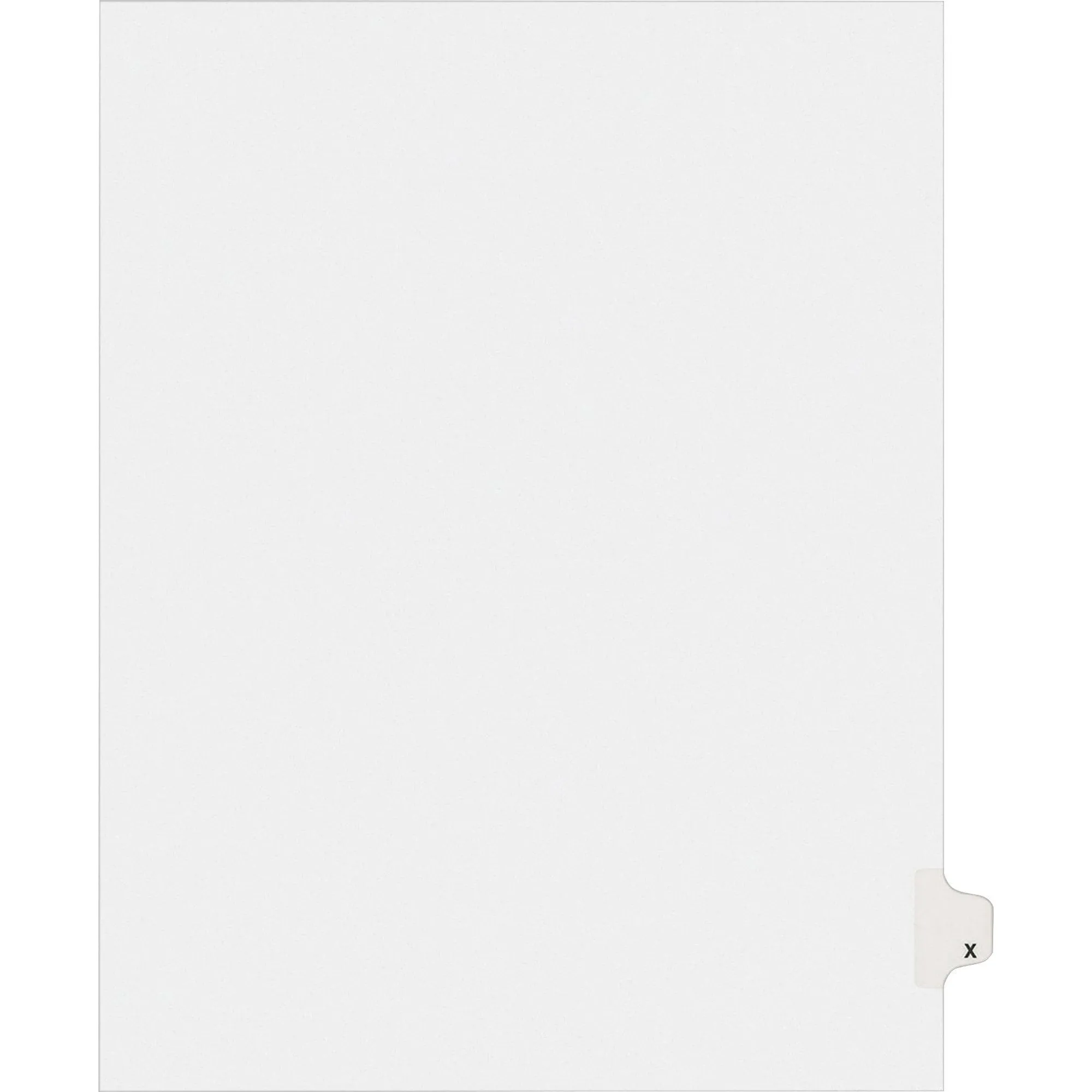 Avery® Individual Legal Dividers Allstate(R) Style, Letter Size, Side Tab X (82186)