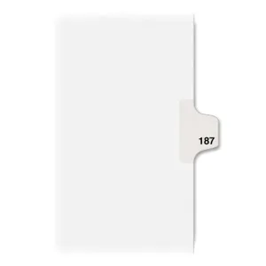 Avery® Individual Legal Dividers Avery® Style, Letter Size, Side Tab #187 (82403)