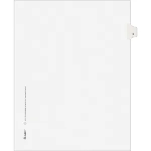 Avery® Individual Legal Exhibit Dividers - Avery Style - Unpunched