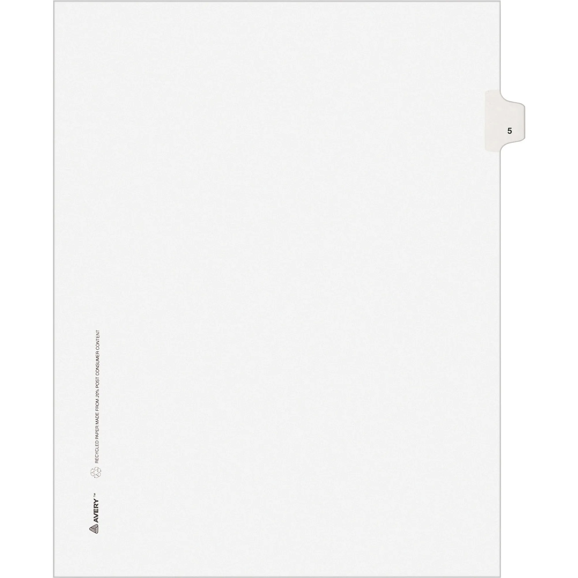 Avery® Individual Legal Exhibit Dividers - Avery Style - Unpunched