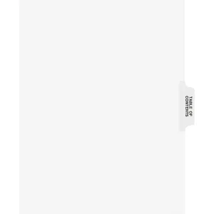 Avery® Individual Legal Exhibit Dividers - Avery Style - Unpunched