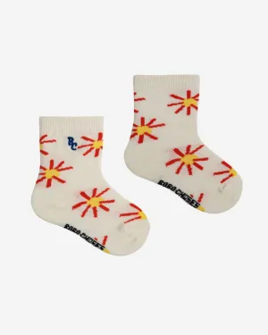 Baby Sun All Over Short Socks