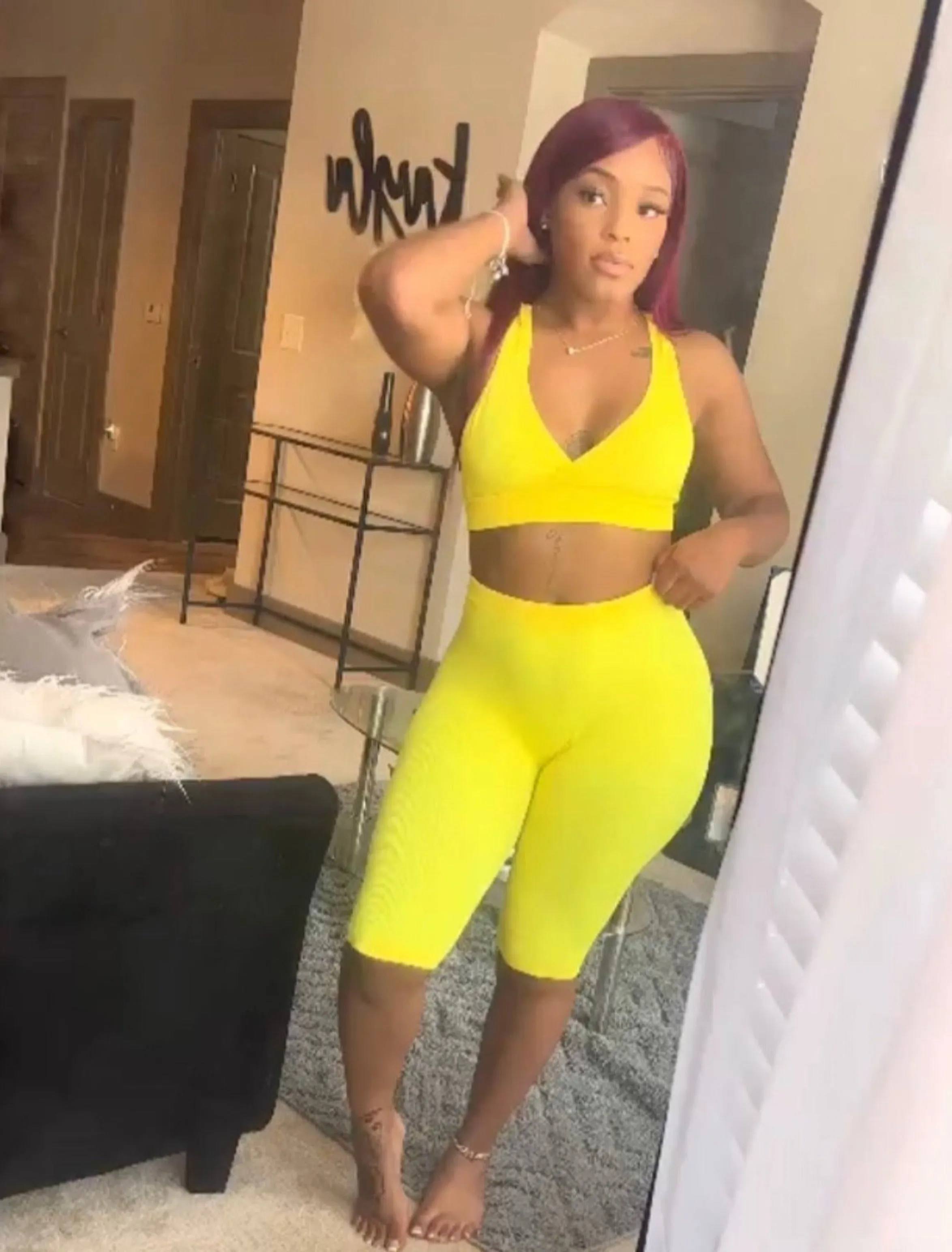 Belle Biker Shorts Set