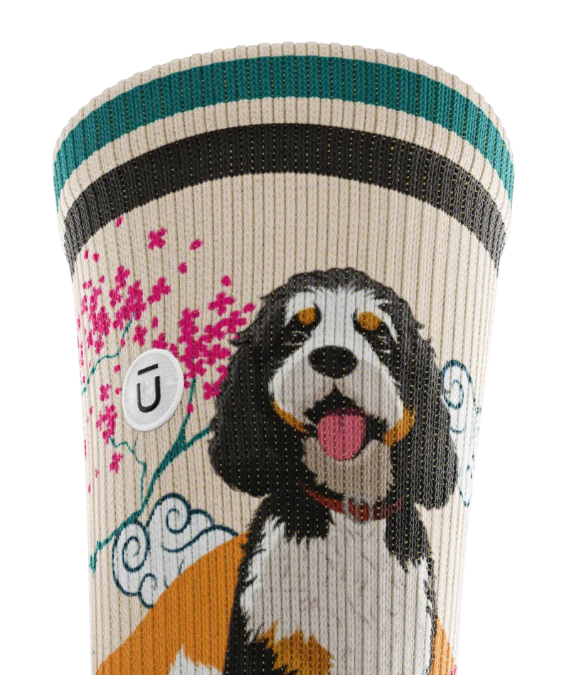 Bernedoodle Crew Socks