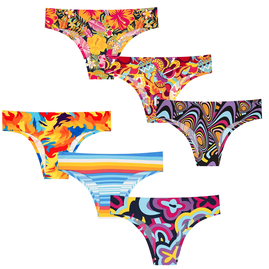 Best of 2024 Bundle - Ladies Seamless Brazilian Briefs 6 Pack Bundle