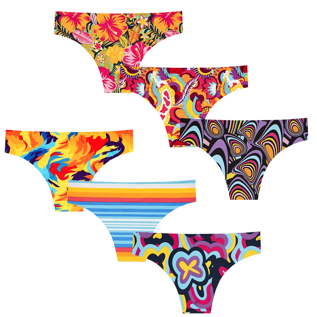 Best of 2024 Bundle - Ladies Seamless Brazilian Briefs 6 Pack Bundle
