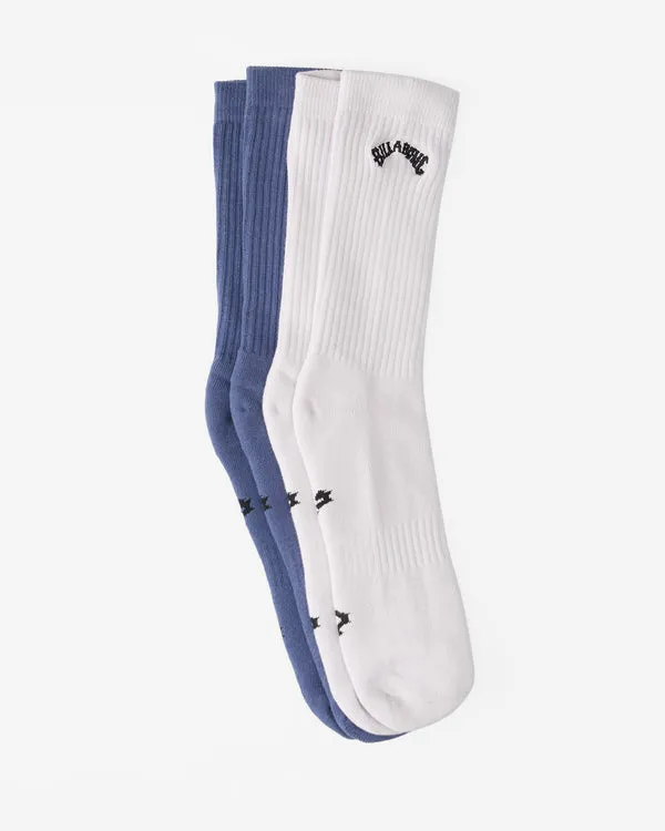 Billabong 2 pack Core Crew Socks