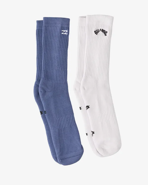 Billabong 2 pack Core Crew Socks