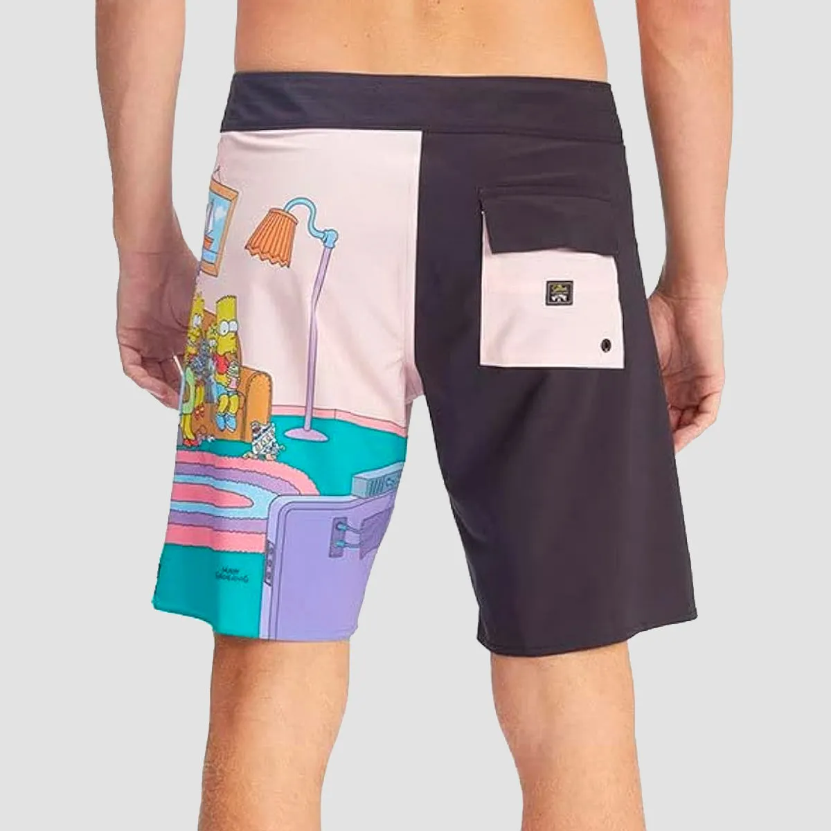 Billabong X Simpsons Family Couch 18.5" Boardshorts Black