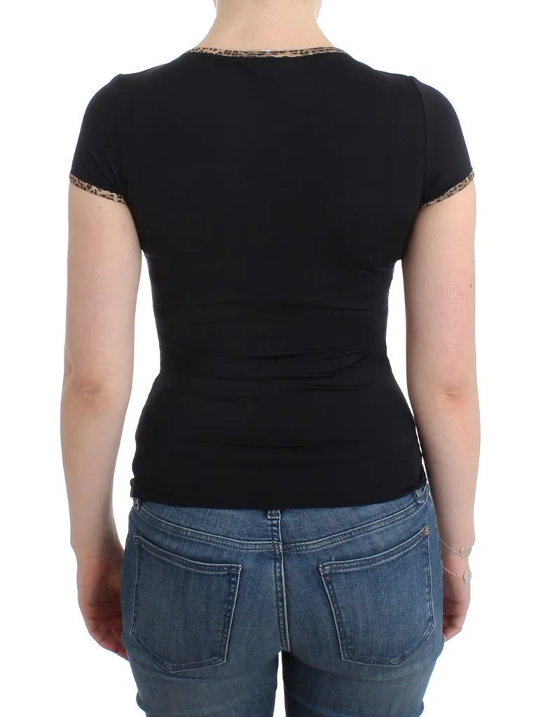 Black Nylon Top T-Shirt