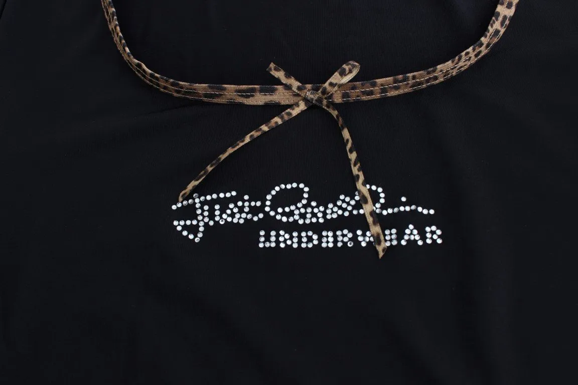 Black Nylon Top T-Shirt