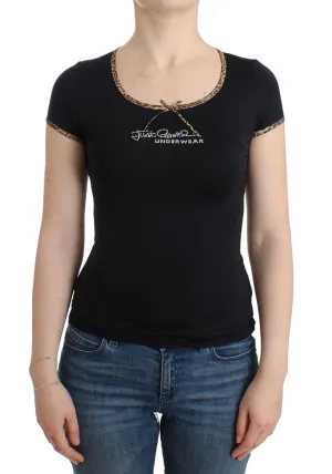 Black Nylon Top T-Shirt