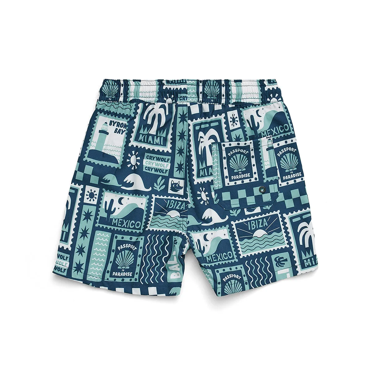 BOARD SHORT Blue Postcards
