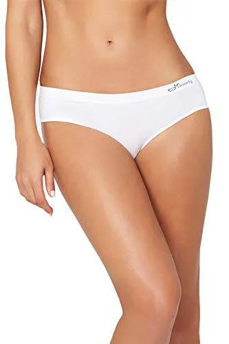 Boody Body EcoWear Women's Hipster Bikini Briefs - Bamboo Viscose - White - Medium