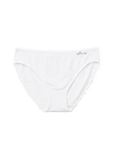 Boody Body EcoWear Women's Hipster Bikini Briefs - Bamboo Viscose - White - Medium