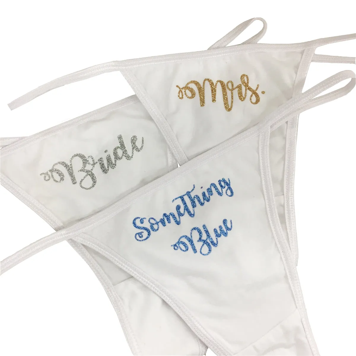 Bride to Be Wedding Day Low-Rise Thong Pack - Set of 3
