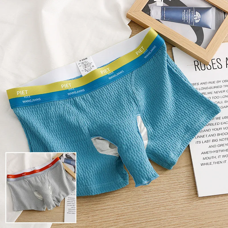 Bubble Cotton Soli Color Elephant Separate Design Men's Underwear