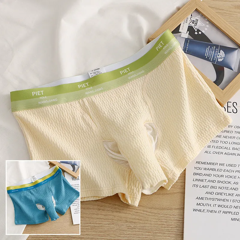 Bubble Cotton Soli Color Elephant Separate Design Men's Underwear
