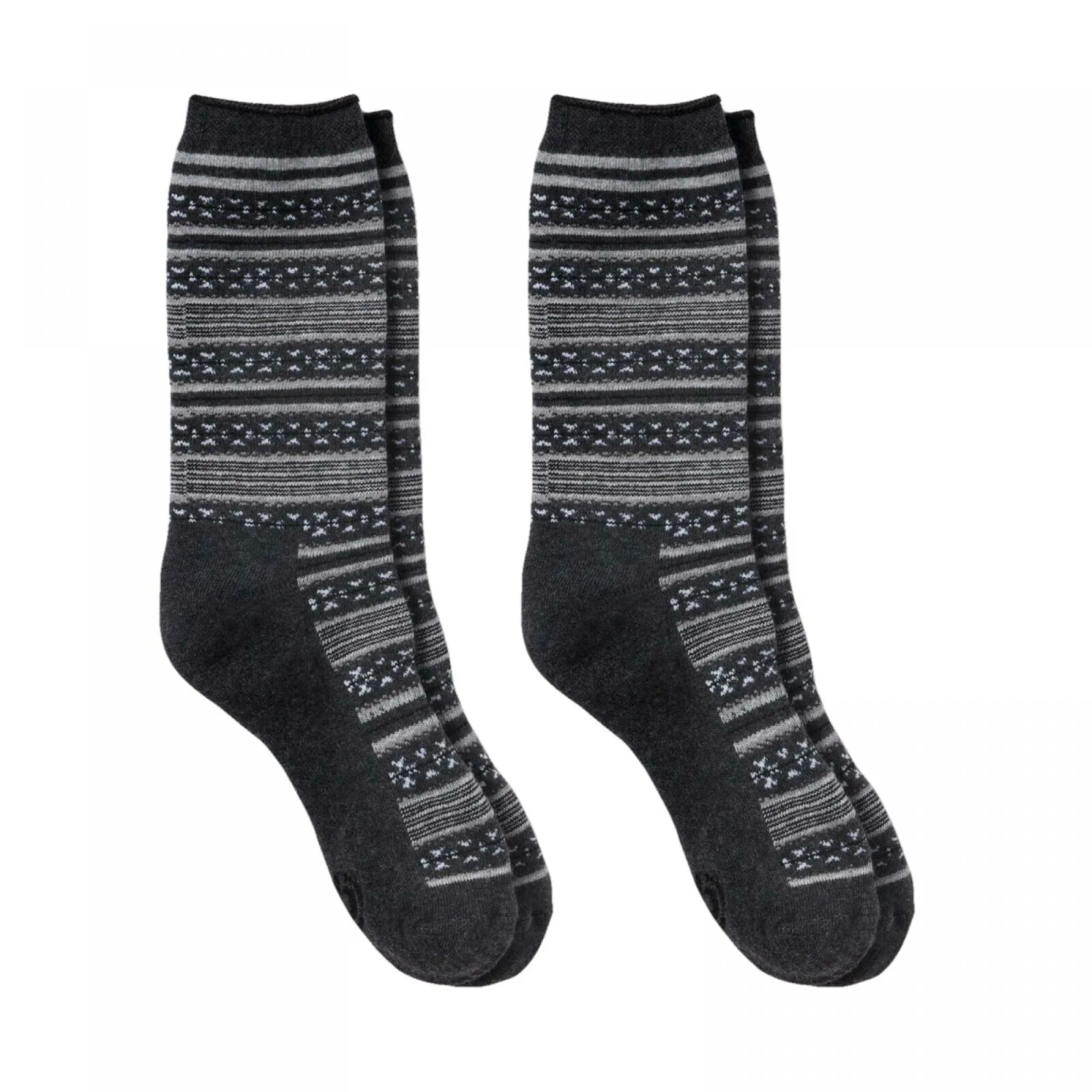 C9 Champion Women's 2 Pairs Full Cushion Fair Isle Crew Casual Socks