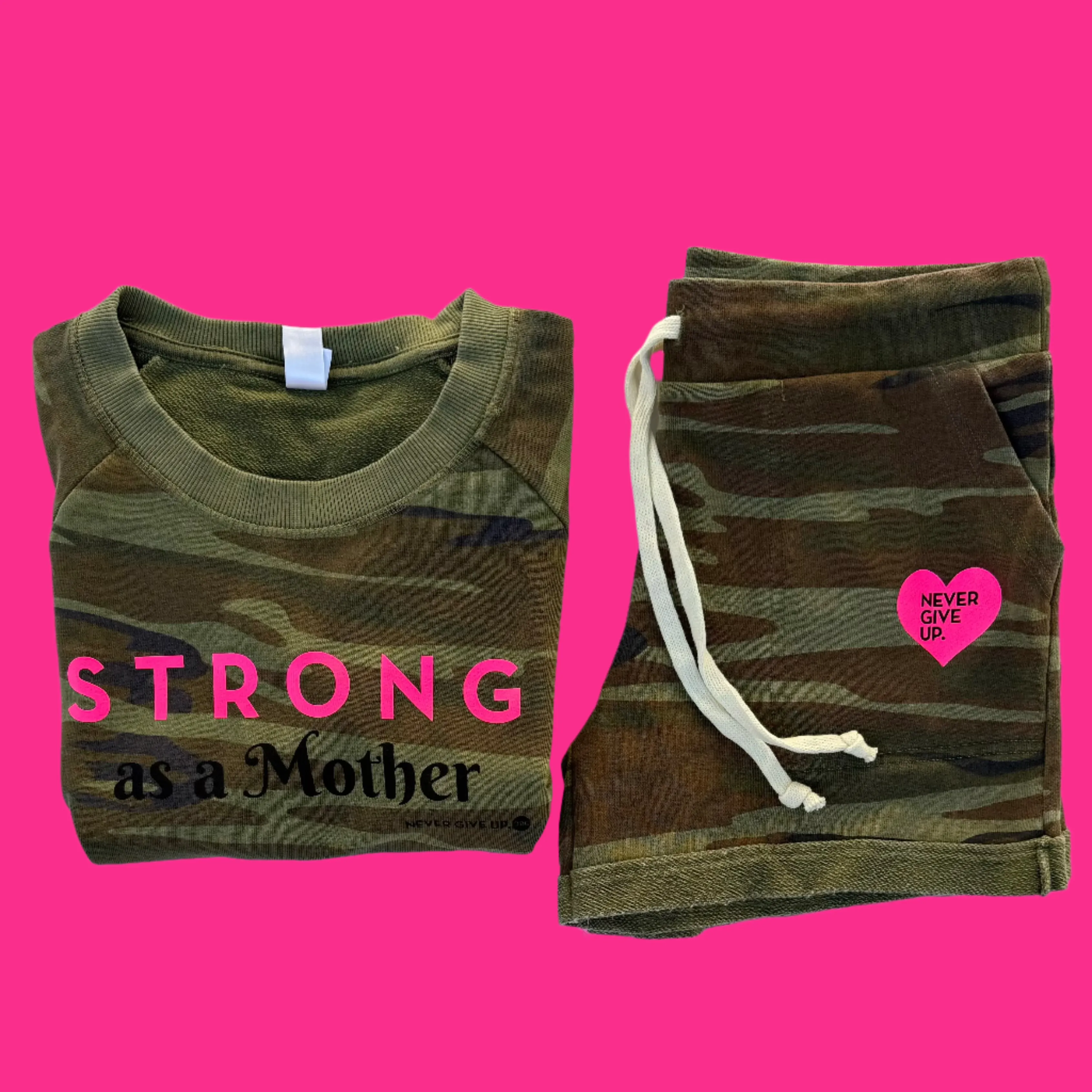 CAMO HEART SHORTS
