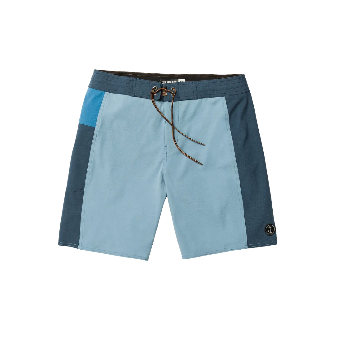 CAPTAIN FIN Keyhole Solid boardshorts - Coastal Blue