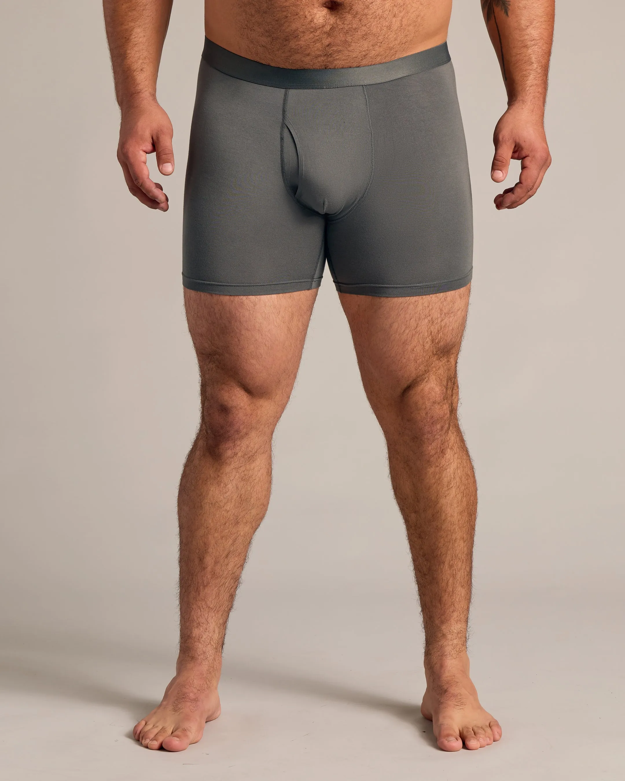 Carbon Boxer Briefs W/ Fly 6-Pack