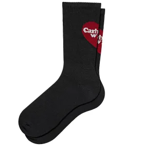 Carhartt WIP Heart Socks Black