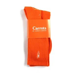 CARROTS X McNAIRY WORD MARK CREW SOCKS (Orange)