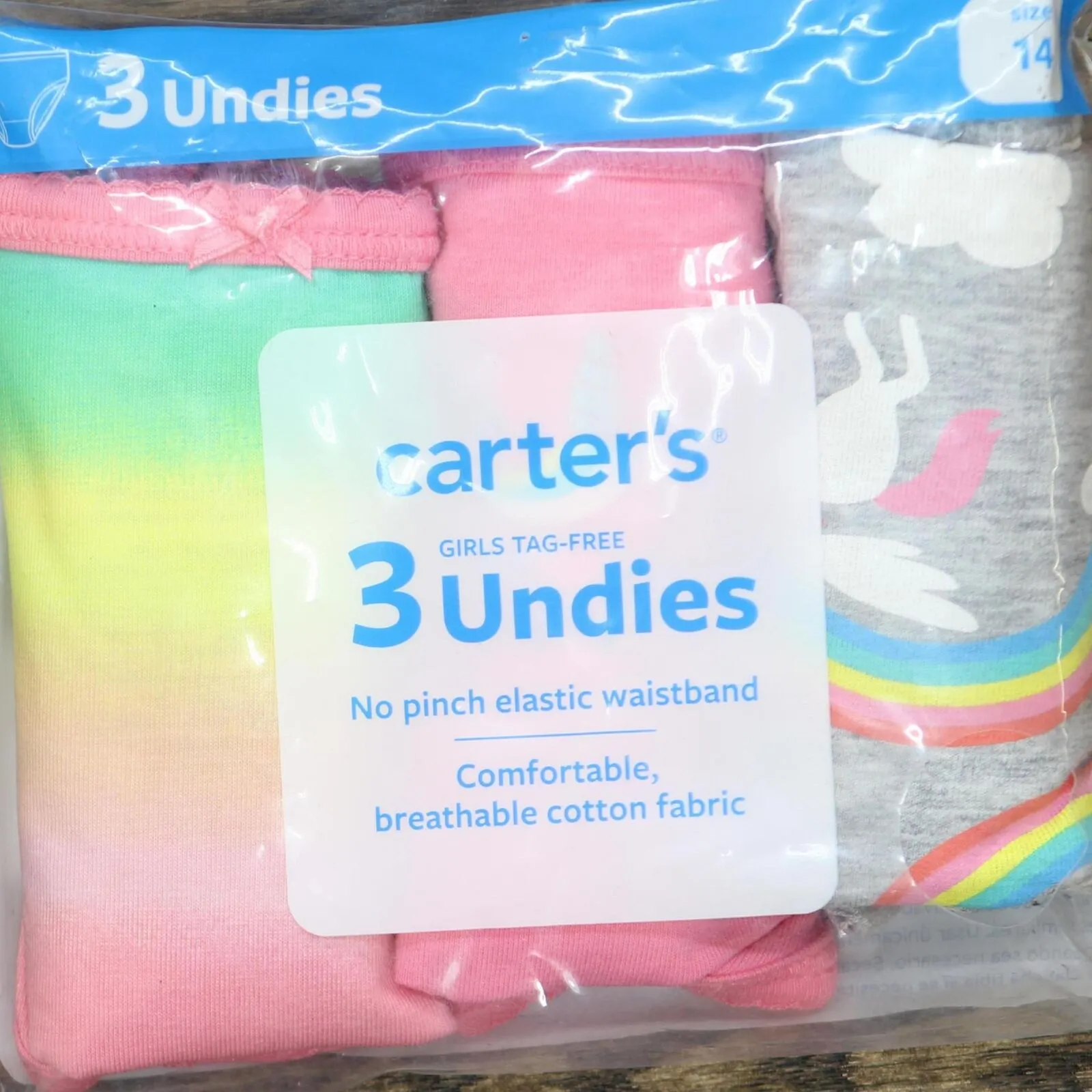 Carter's Big Girls' 3-Pack Stretch Cotton Panties 166050f1fc68b4