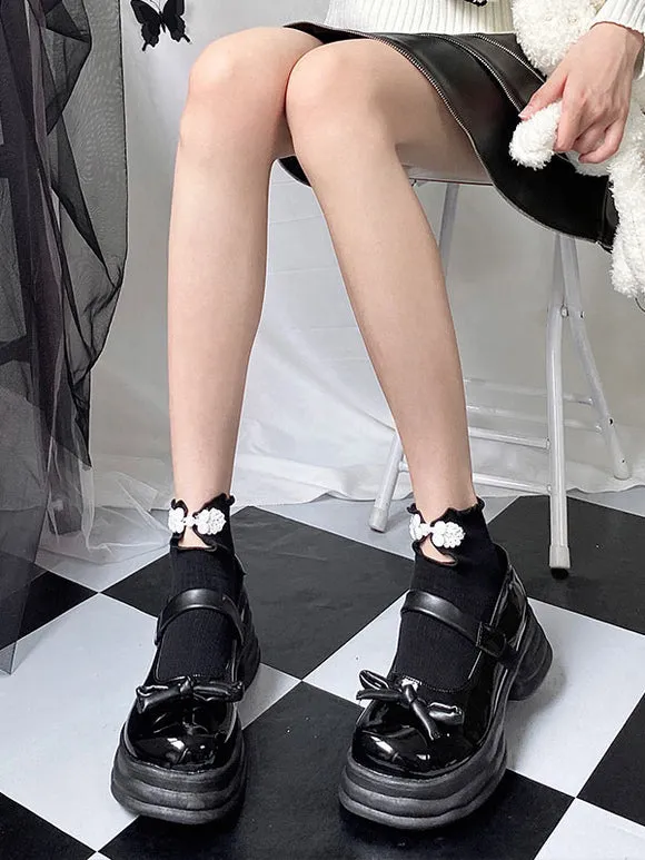 Chinese Style Lolita Tights White Accessory Polyester Lolita Accessories